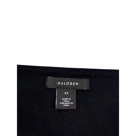 Halogen Black Midi Pencil Skirt Size XS Straight Classic Basic Career Pull On - Picture 3 of 5